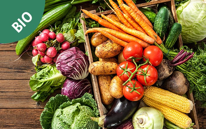 Ingrosso Frutta e verdura biologia